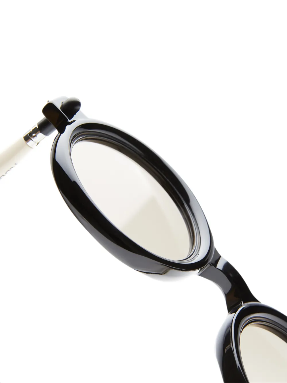 Kuboraum P1 round-frame glasses Bruin
