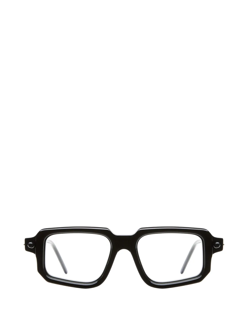 Kuboraum P23 geometric-frame glasses Zwart