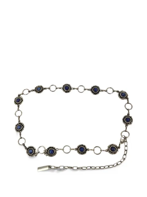 Madison cabochon-embellished concho chain belt