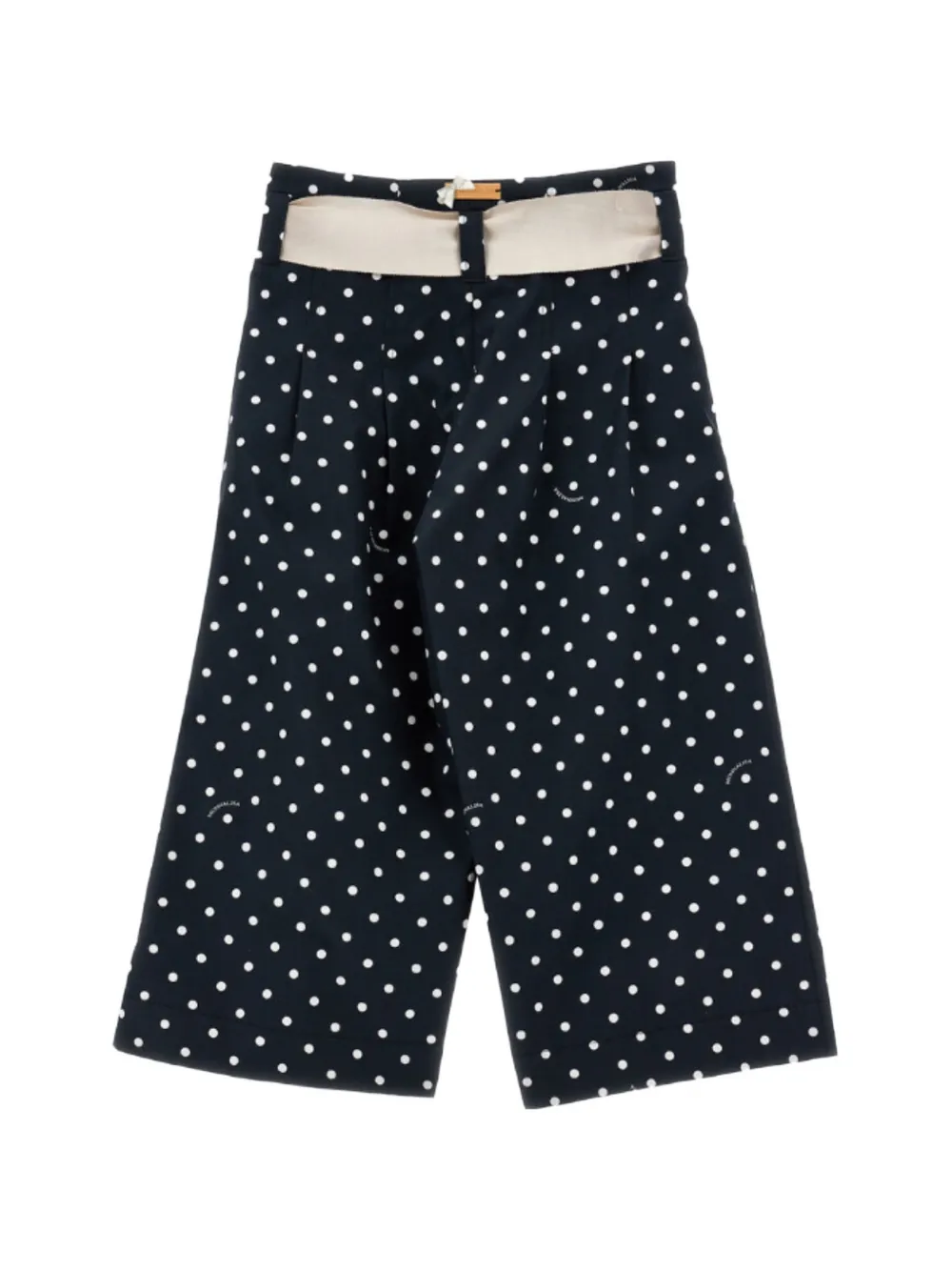 Monnalisa polka-dot belted trousers Zwart