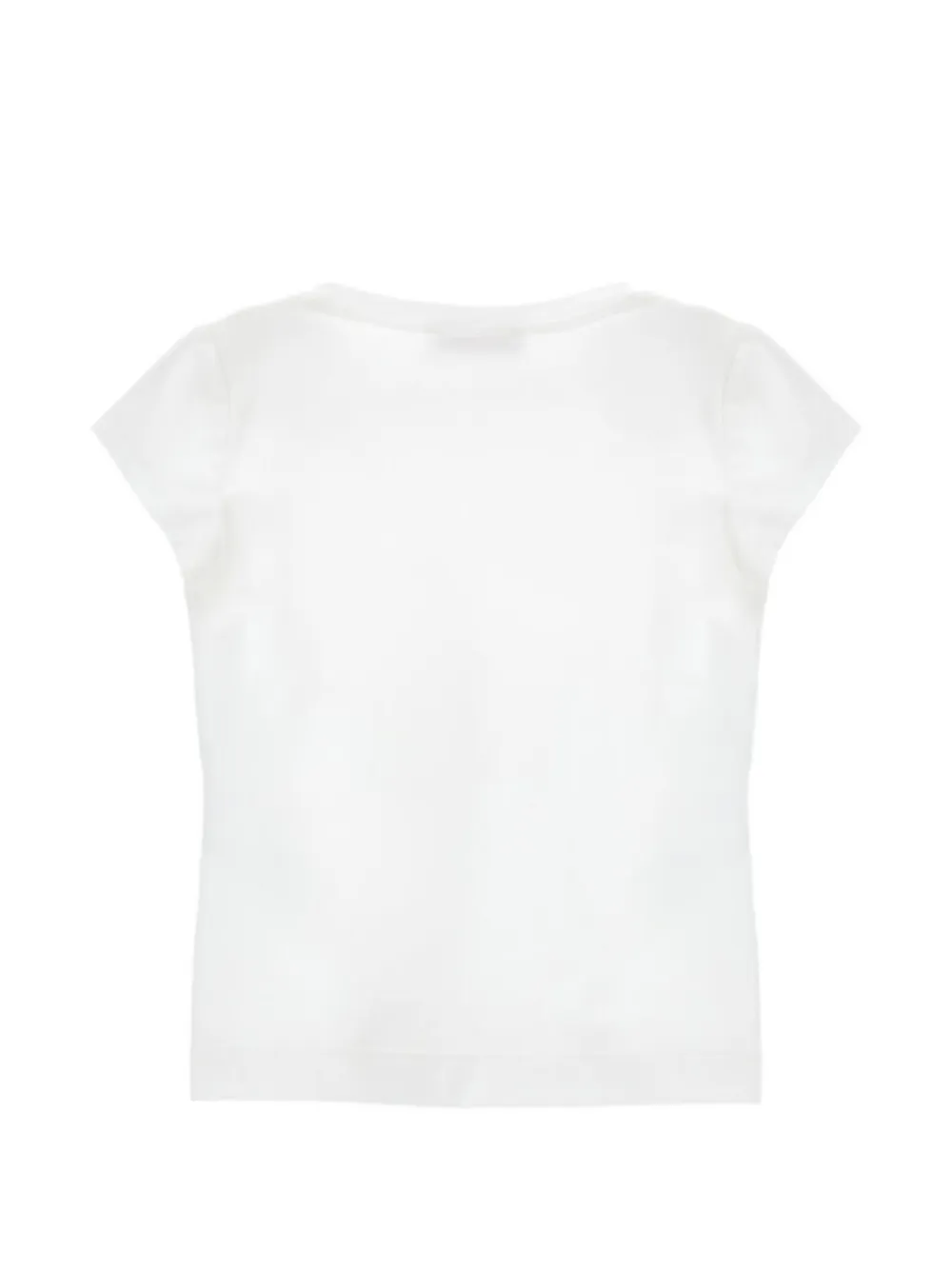 Monnalisa logo-print T-shirt Wit