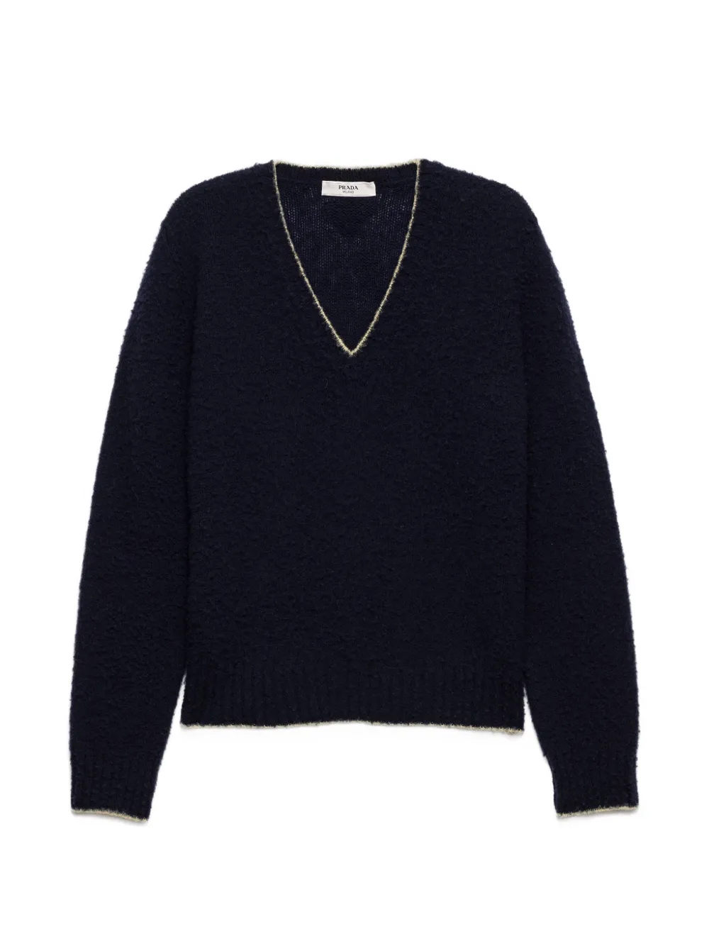 Prada wool V-neck sweater Blauw