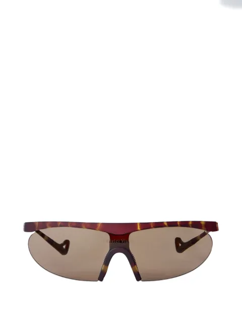 District Vision Koharu Eclipse tortoiseshell-effect rimless sunglasses