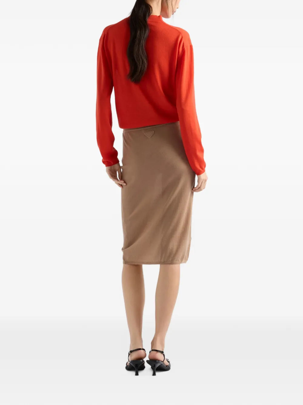 Prada cashmere crew-neck sweater Rood
