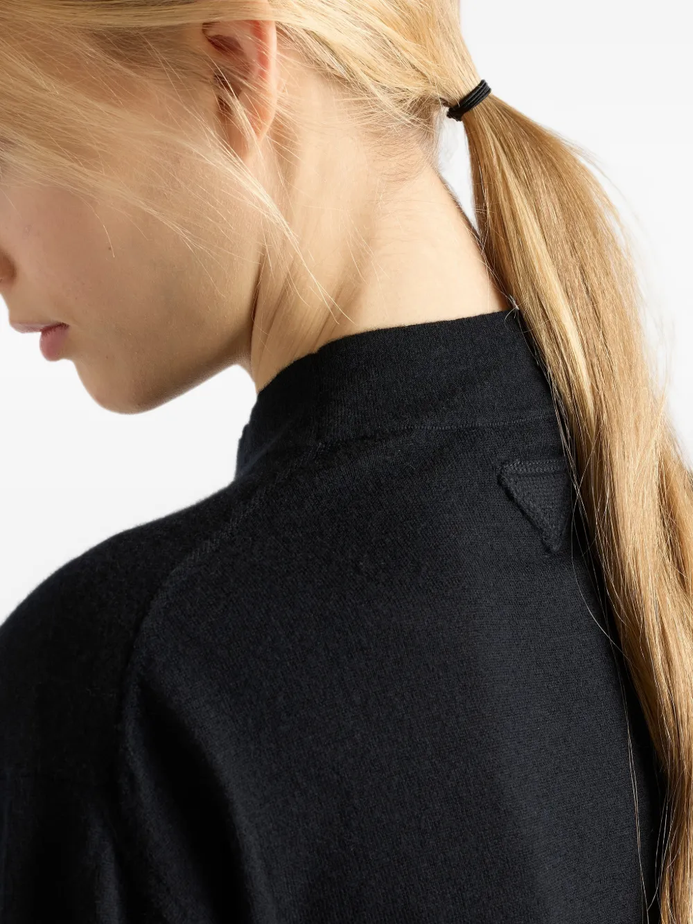 Prada cashmere crew-neck sweater Zwart