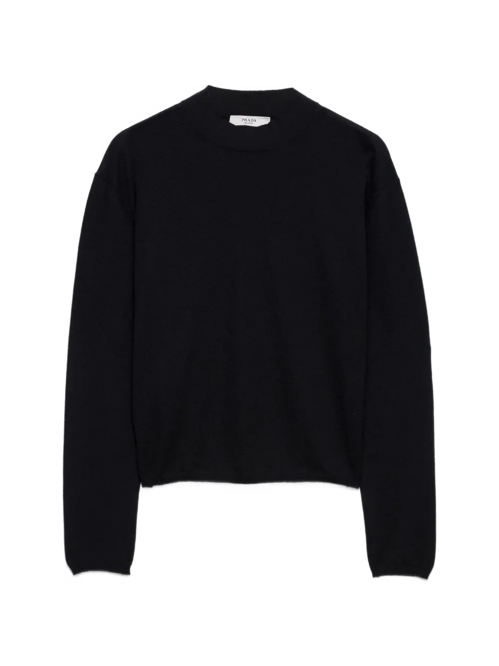 Prada cashmere crew-neck sweater Zwart