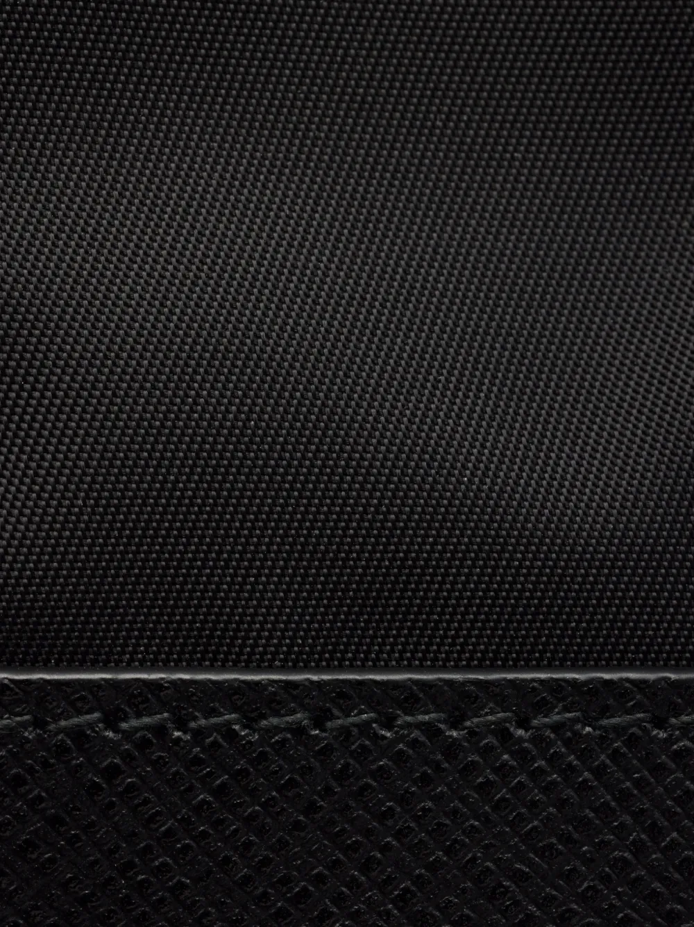 Prada Re-Nylon and Saffiano mini pouch Zwart