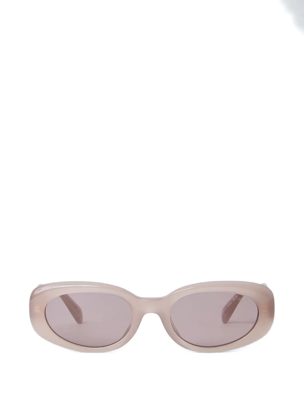 Miu Eyewear oval-frame sunglasses Beige