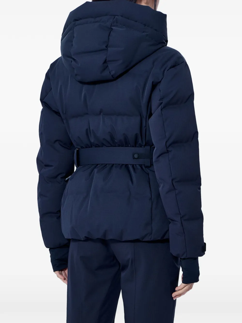 Moncler Grenoble Tolima belted quilted jacket Blauw
