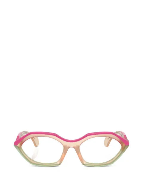 Alain Mikli faceted geometric-frame glasses