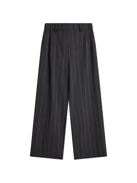 MINIMUM Gertrud pinstripe wide-leg trousers