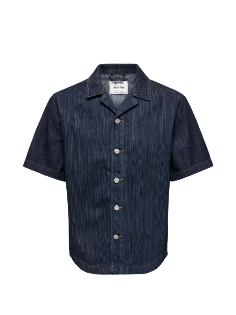 ONLY&SONS|Man Onswayne short-sleeved denim shirt