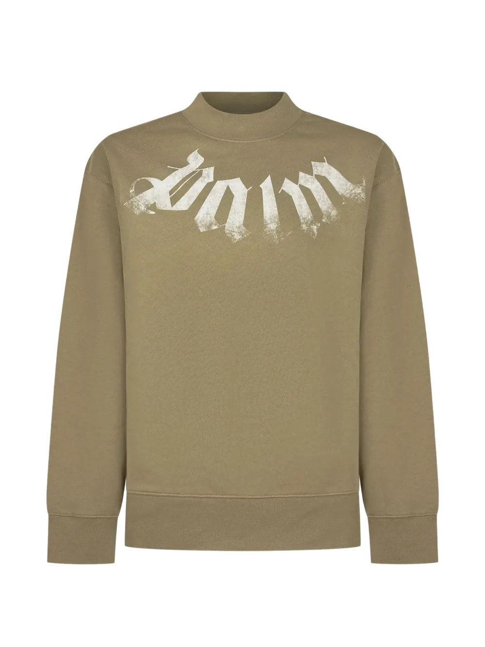 Palm Angels Kids logo-print sweatshirt Groen