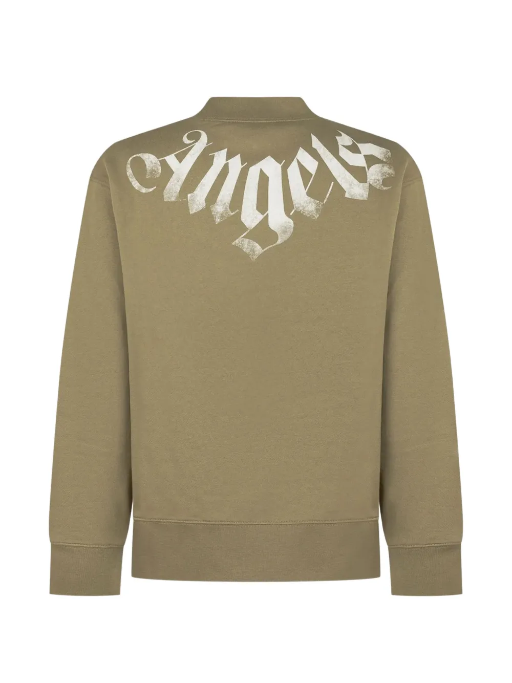 Palm Angels Kids logo-print sweatshirt Groen