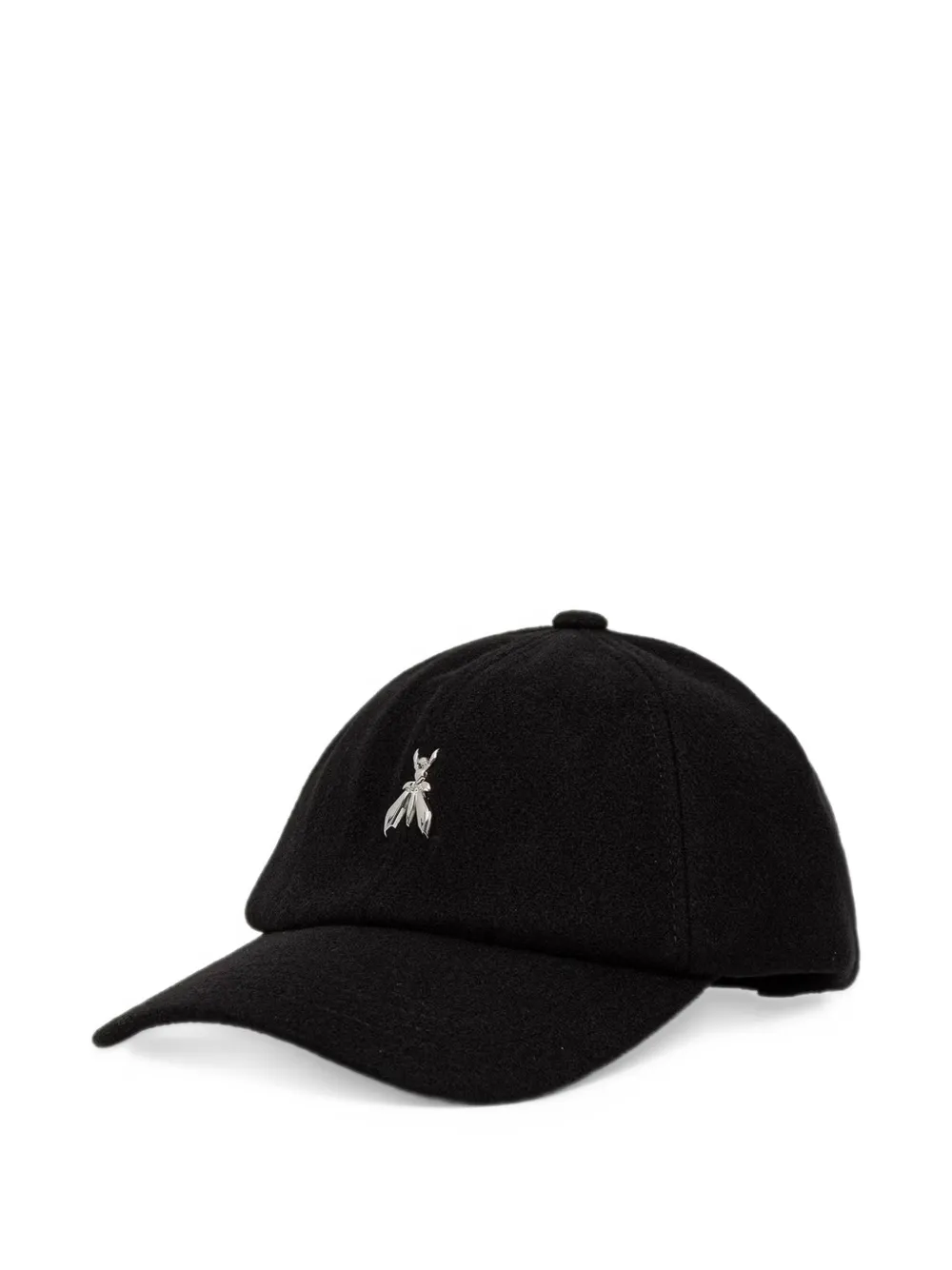 Patrizia Pepe logo-embroidered hat Zwart
