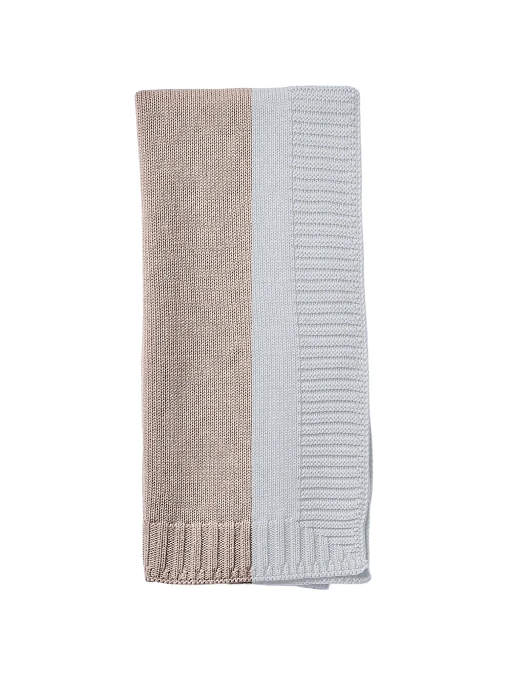 Wedoble Sea Breeze colour-block knitted blanket - Blu