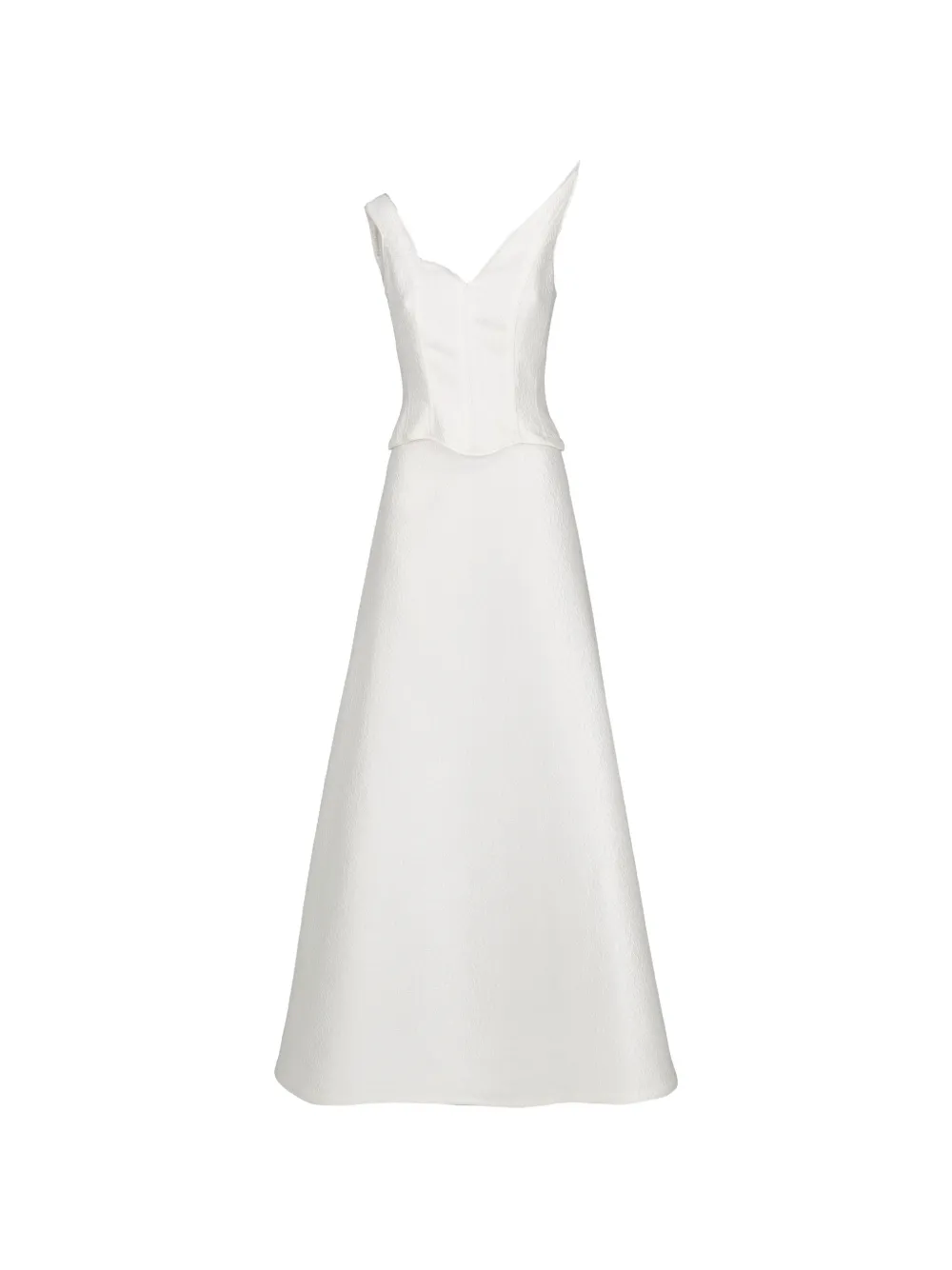 Marco Gabrielli Atelier lace-up maxi dress - Bianco