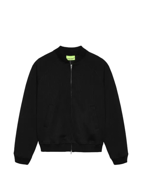 NEW AMSTERDAM waffle-knit zip-up jacket