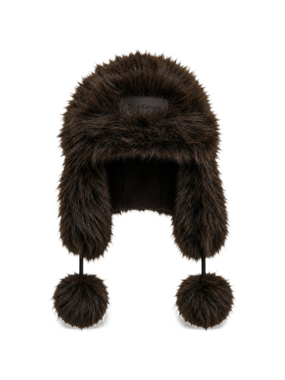 Juicy Couture Java Long Pile logo-patch hat Bruin