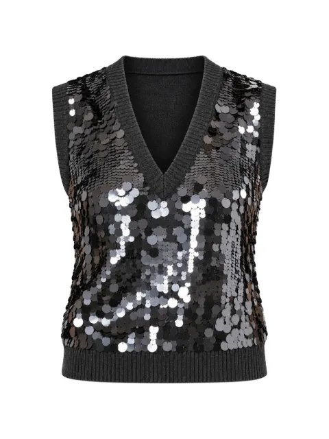 Kocca sequin-embellished V-neck vest