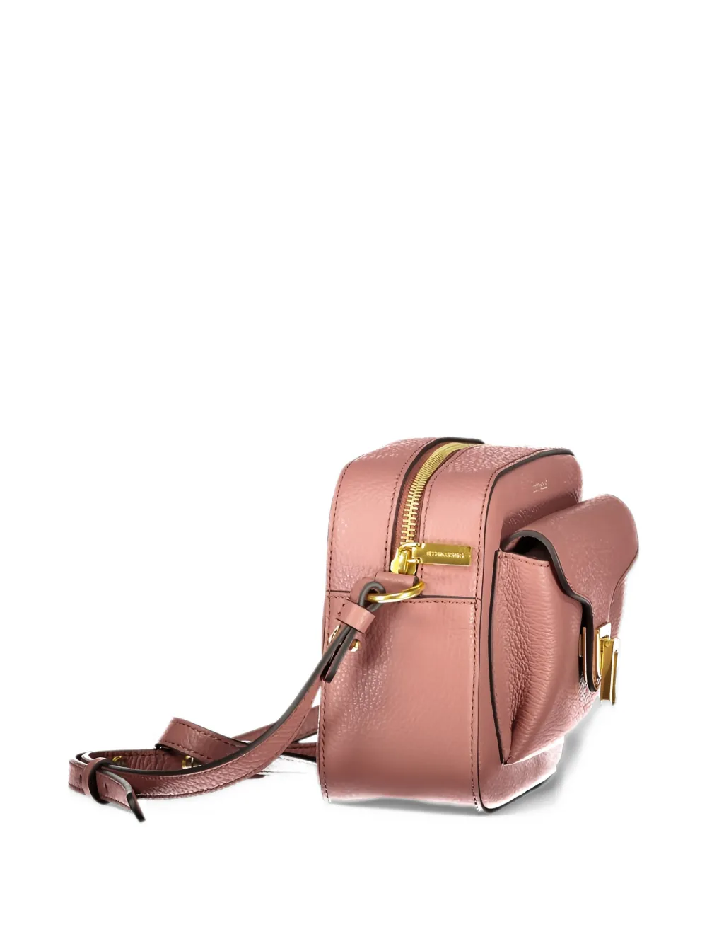 Coccinelle zip-fastening leather shoulder bag Roze
