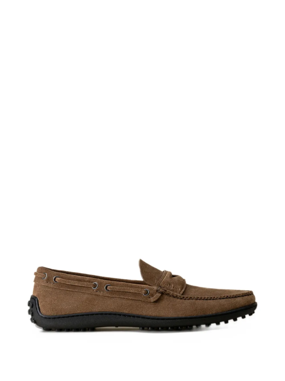 Car Shoe suede penny-strap loafers - Brown