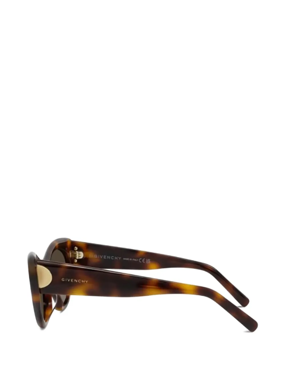 Givenchy Eyewear Zonnebril met cat-eye-montuur en schildpad-effect Bruin