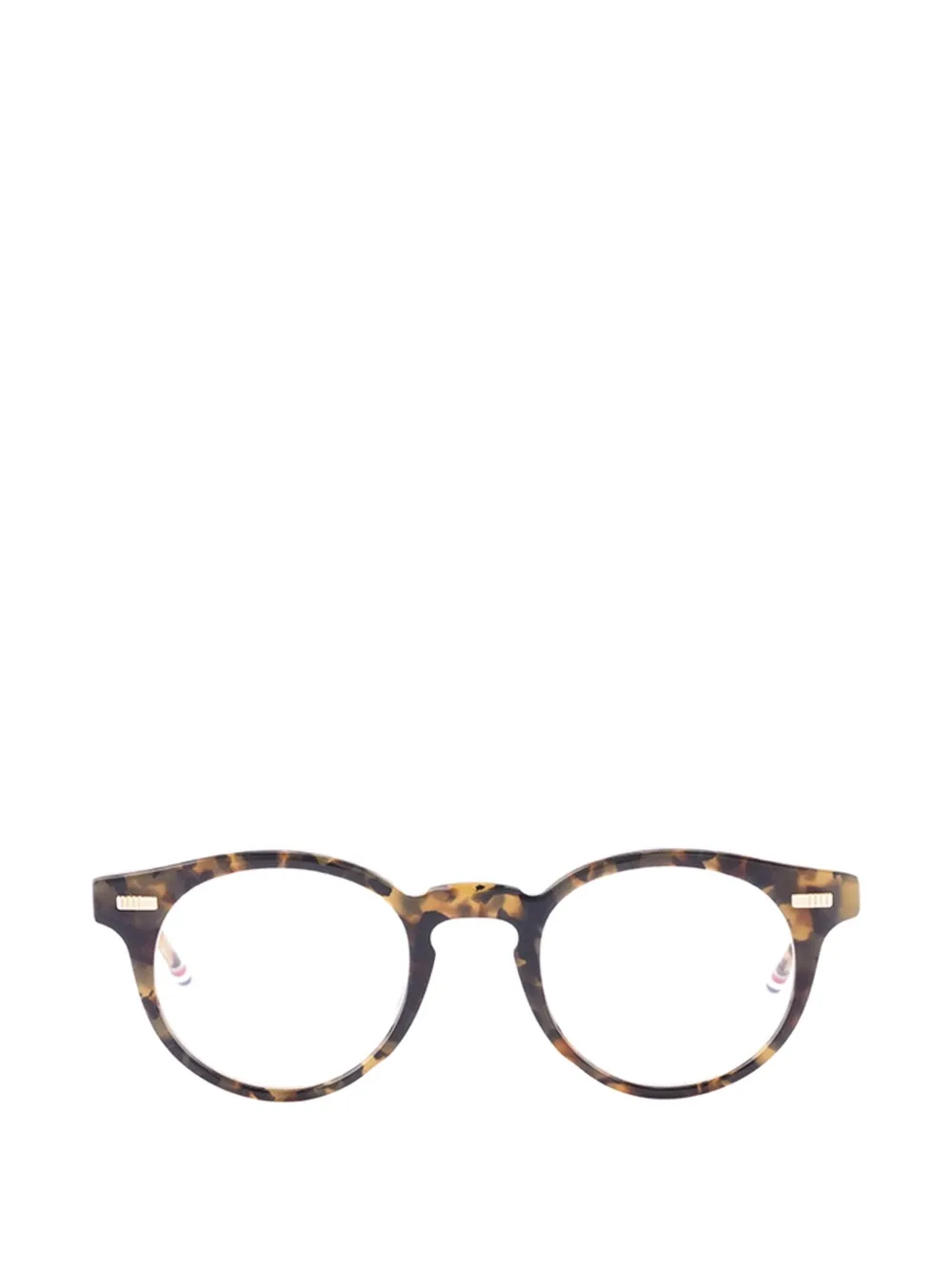 Thom Browne Eyewear tortoiseshell-effect round-frame glasses Bruin