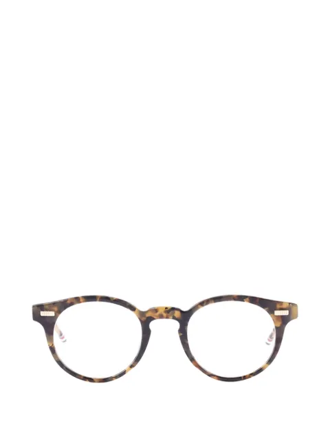 Thom Browne Eyewear tortoiseshell-effect round-frame glasses