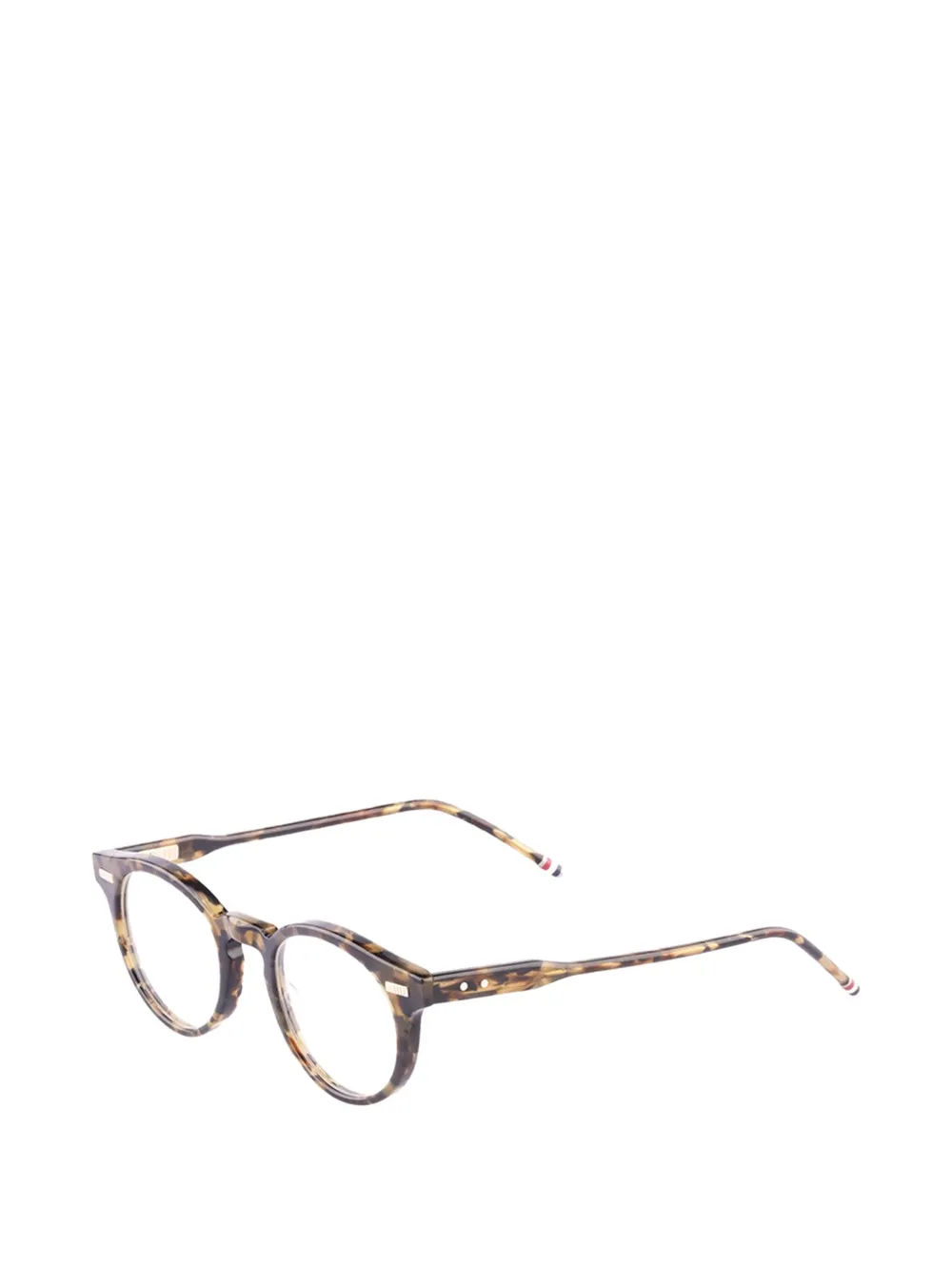 Thom Browne Eyewear tortoiseshell-effect round-frame glasses Bruin
