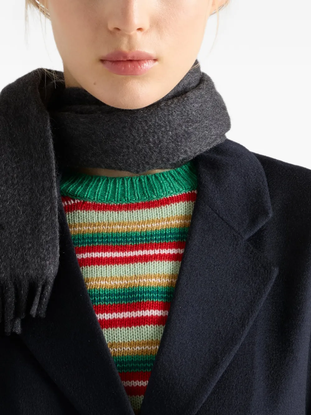 Prada cashmere crew-neck sweater Groen