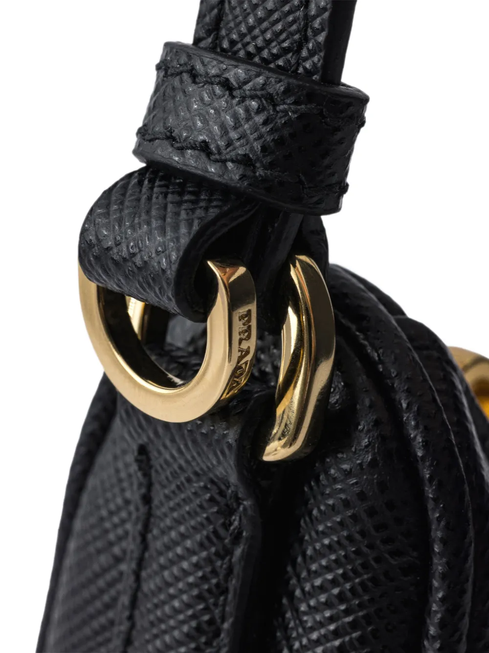 Prada Re-Edition 2005 Saffiano leather mini-bag Zwart