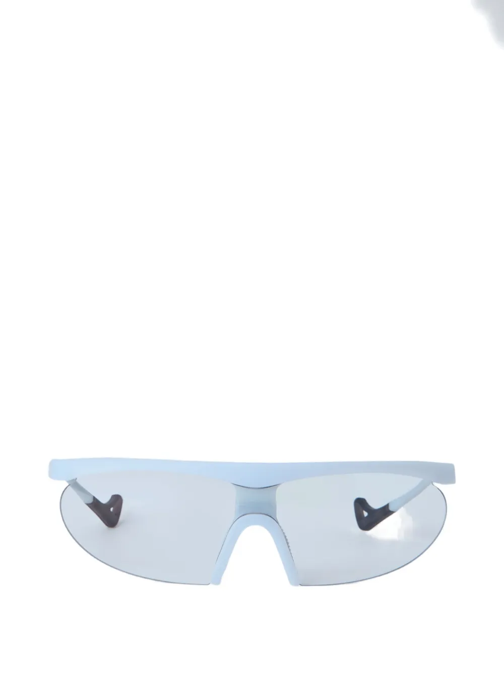 District Vision Junya Racer wraparound shield sunglasses - Blanc District Vision Junya Racer wraparound shield sunglasses - Blanc