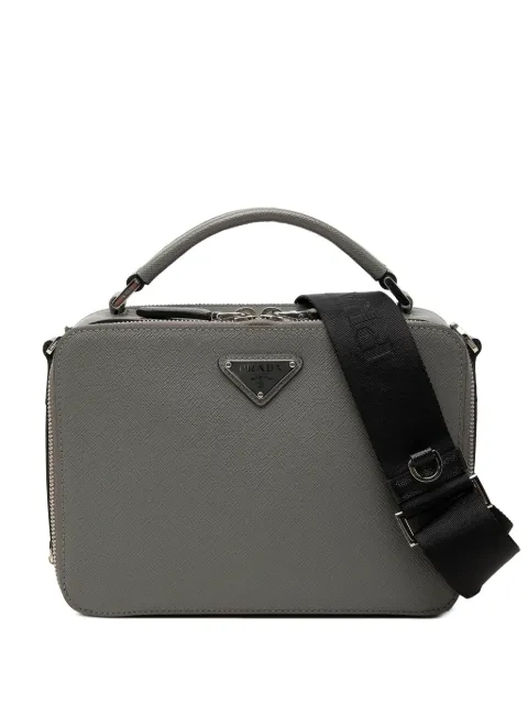 Prada Pre-Owned 2013-2026 Medium Saffiano Brique Bag satchel