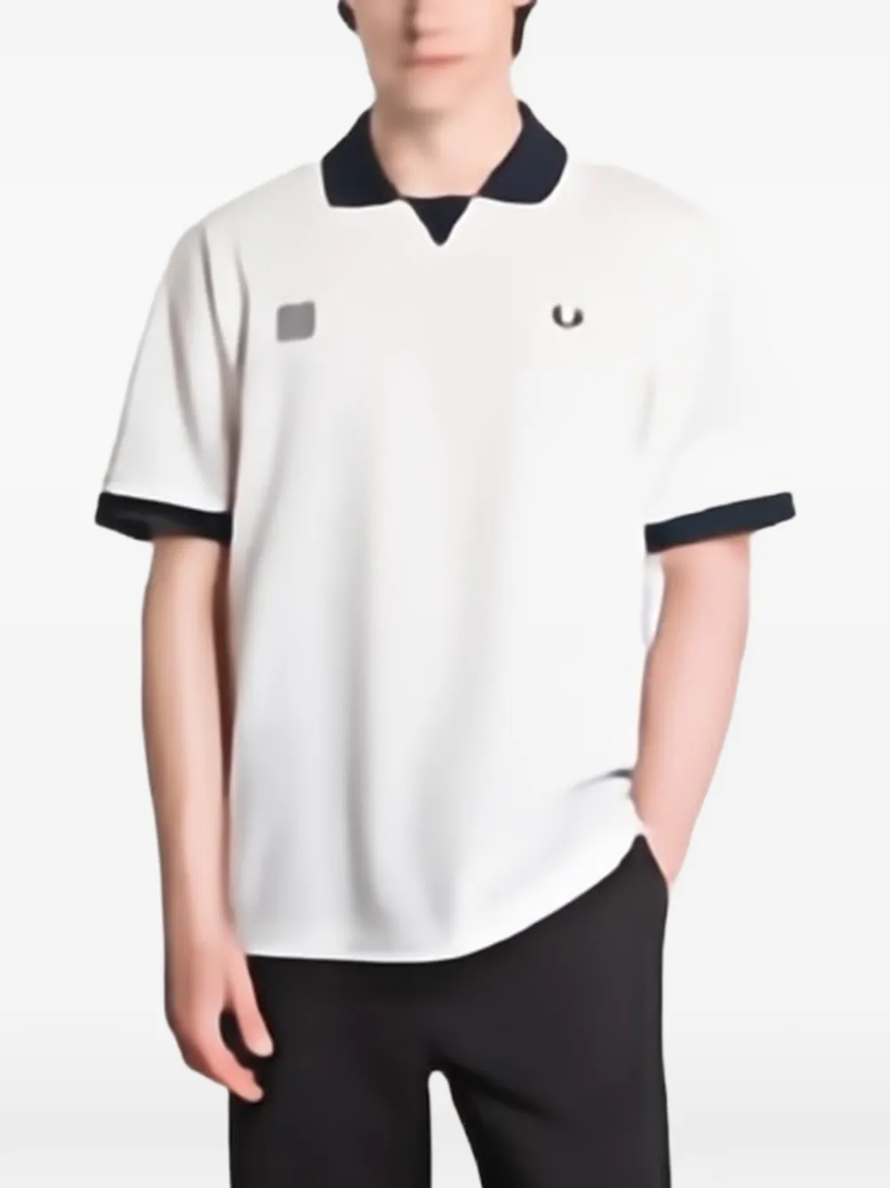 Fred Perry x Meyba logo-print T-shirt Beige