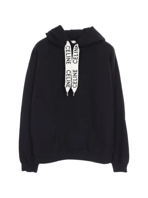 Celine Pre-Owned 2010s logo drawstring hoodie
