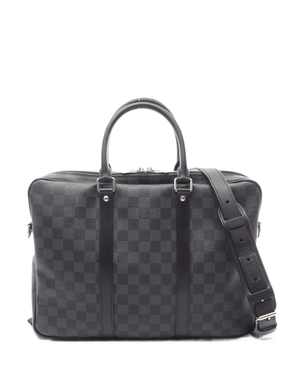 Louis Vuitton Pre-Owned 2019 PM Damier Graphite briefcase - Nero