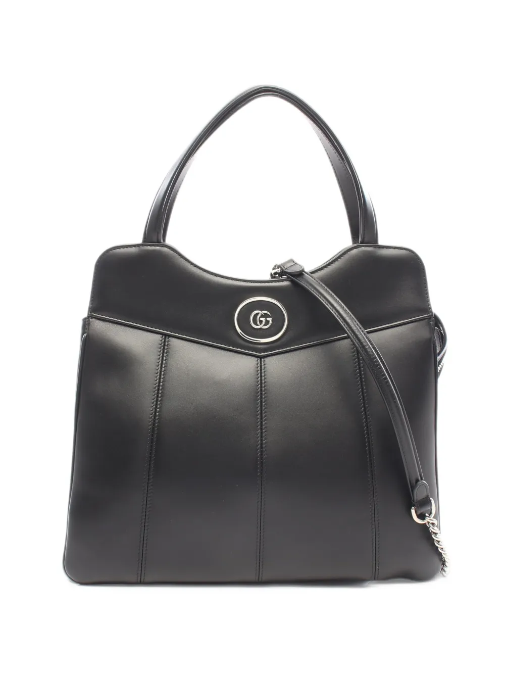 Pre-owned Gucci 2010s Petit Gg Tote Bag In Black