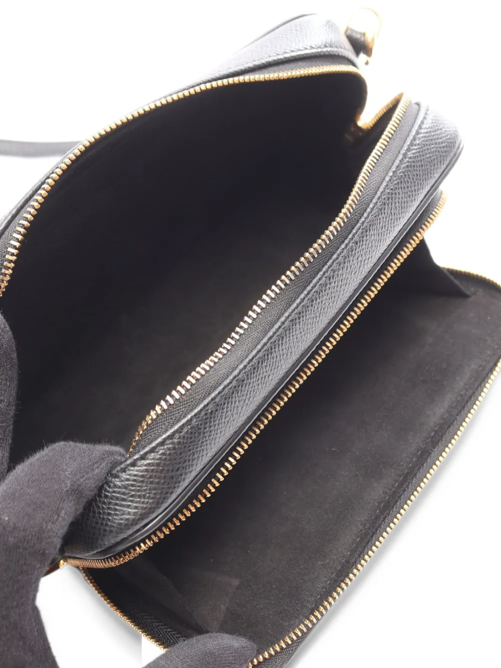 Christian Dior Pre-Owned 2000s Karo Double Pouch schoudertas Zwart