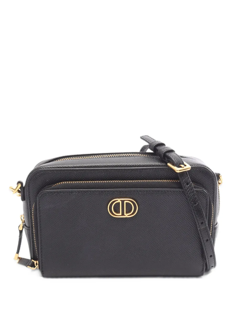 Christian Dior Pre-Owned 2000s Karo Double Pouch schoudertas Zwart