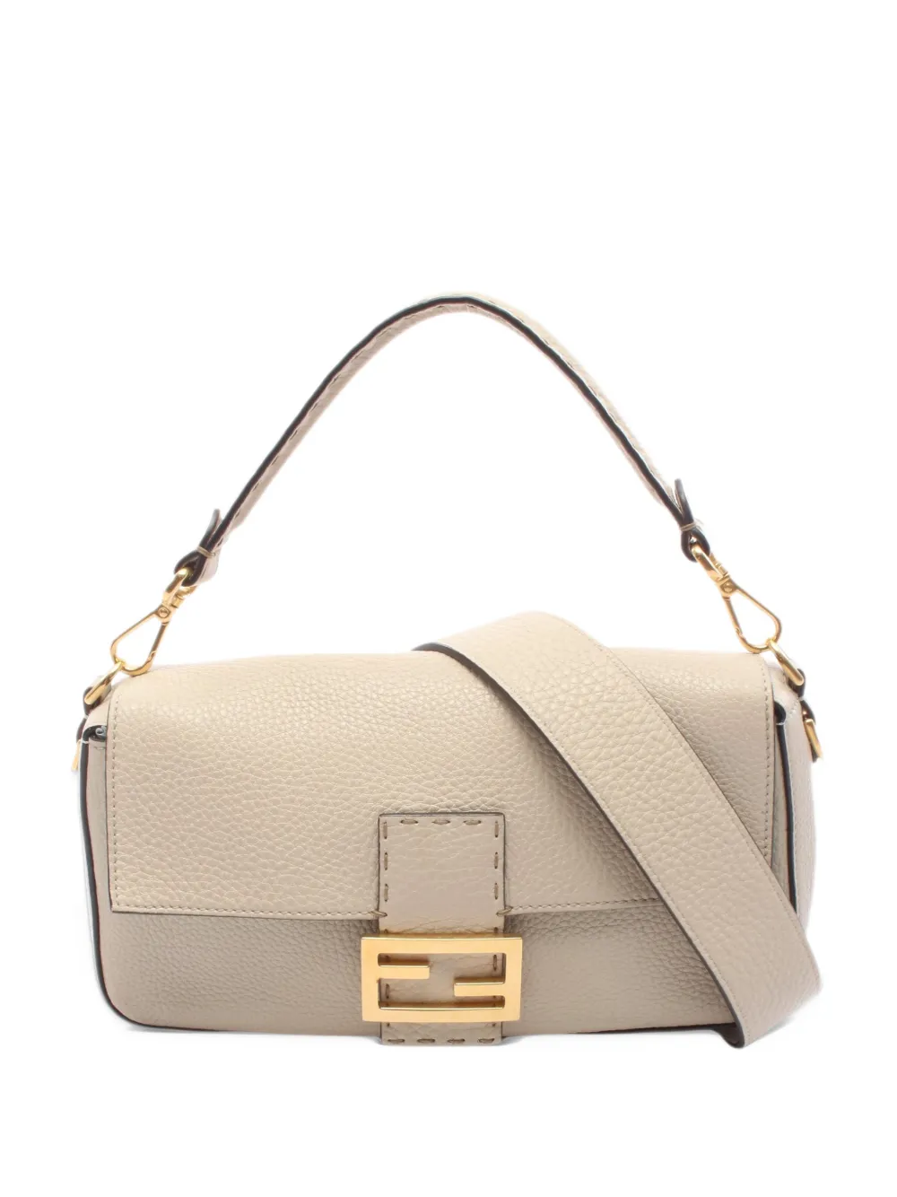 Fendi Pre-Owned 2010s Selleria Mamma Baguette shoulder bag - Neutrals