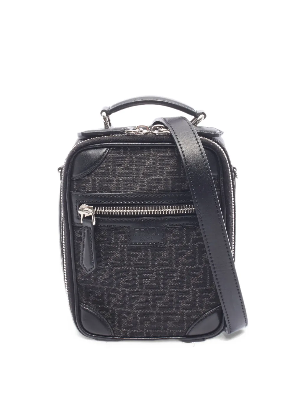 Fendi Pre-Owned 2010s mini Zucchino Trolley handbag - Black