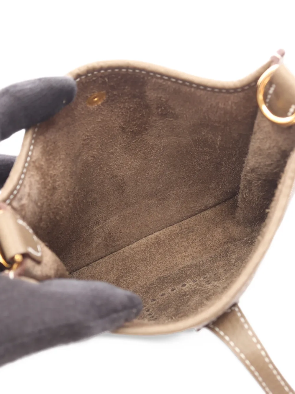 Hermès Pre-Owned 2026 TPM Evelyn Amazon mini bag Bruin