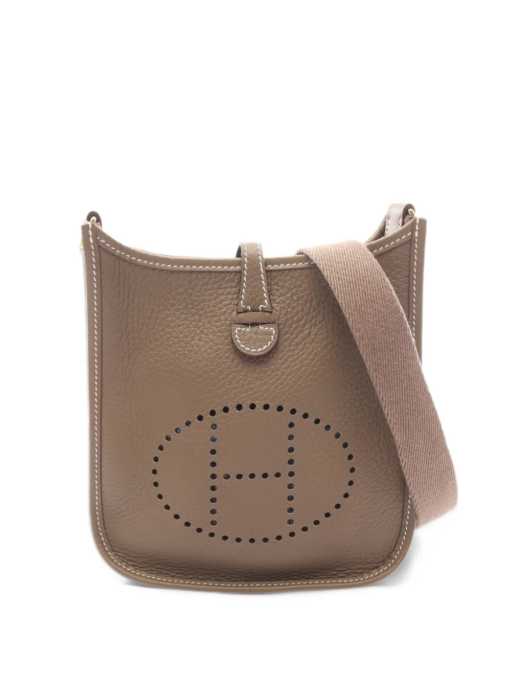Hermès Pre-Owned 2026 TPM Evelyn Amazon mini bag Bruin