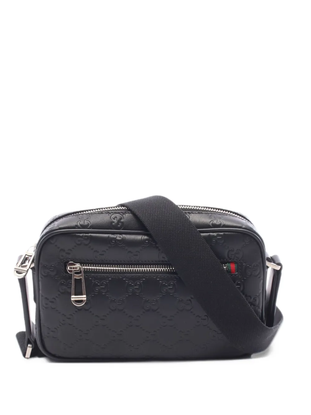 Gucci Pre-Owned 2020s small GG Emblem cross body bag - Black