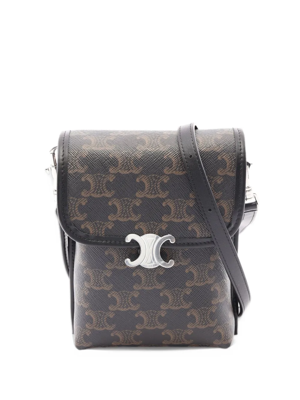 Celine Pre-Owned Triomphe shoulder bag - Black