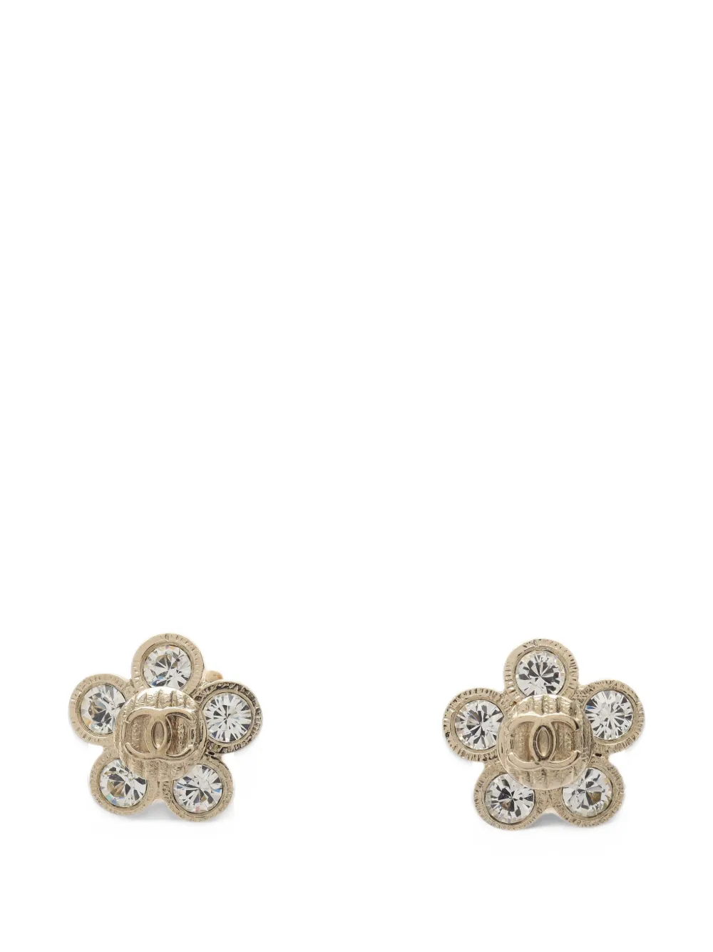 CHANEL Pre-Owned Orecchini a fiore Coco Mark 2007 - Oro
