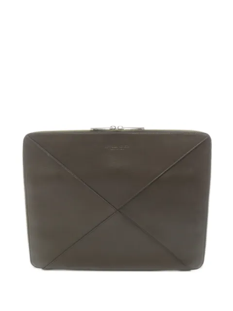 Bottega Veneta Pre-Owned 2010s panelled leather clutch bag