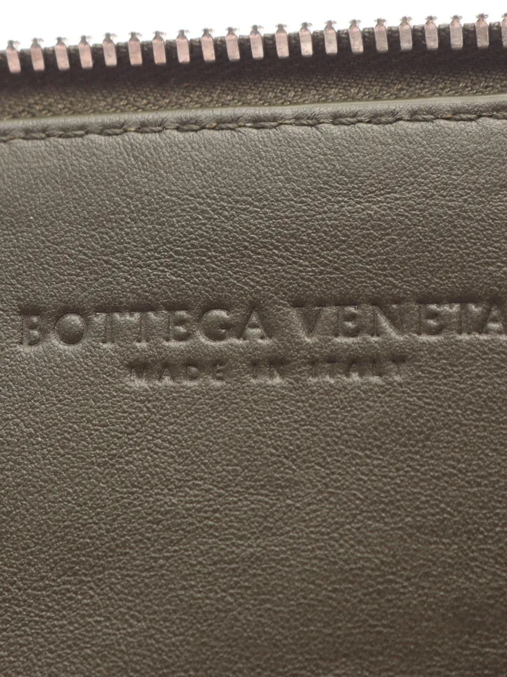 Bottega Veneta Pre-Owned 2010s panelled leather clutch bag Groen