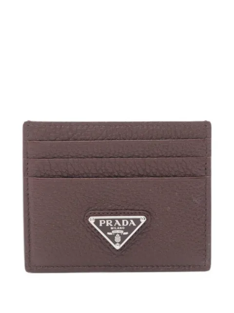 Prada Pre-Owned 2020s Vitello Daino card case